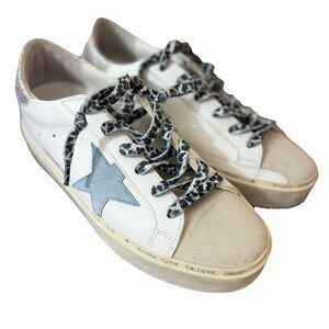 Golden Goose Hi Star Sneakers Womens Sz 39 Private Edition White Light Blue